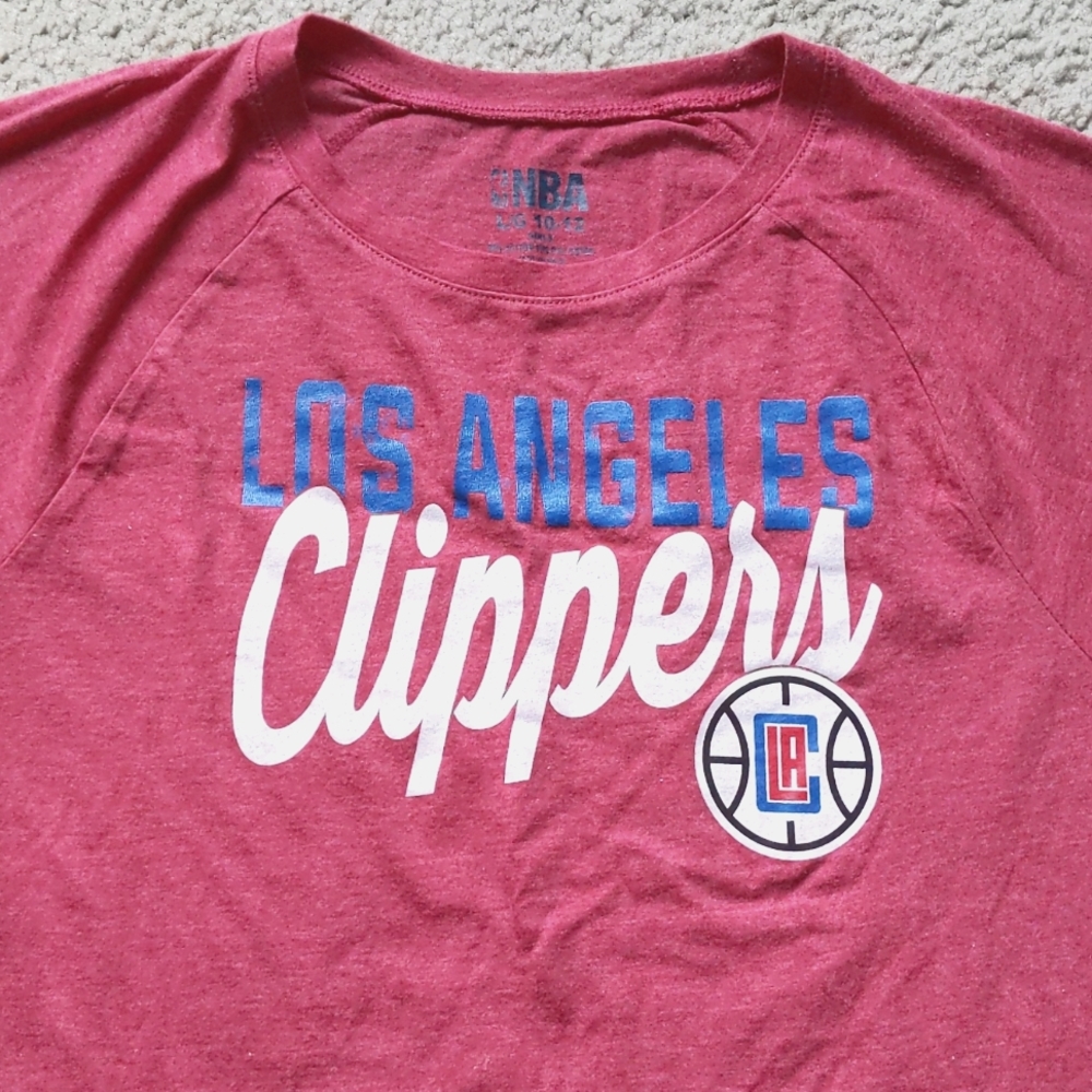 NBA LA Clippers Long Sleeve Shirt Girls L/G 10-12 (Women XS)